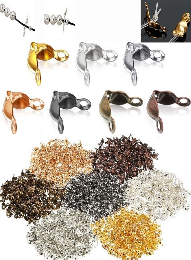 DIY Crafts 25 Grm, Antqiue Gold, Bead Tips Terminators Bead Tips Knot Covers End Caps Golden for Jewelry Making DIY Fin (25 Grm, Antqiue Gold) - Image 1